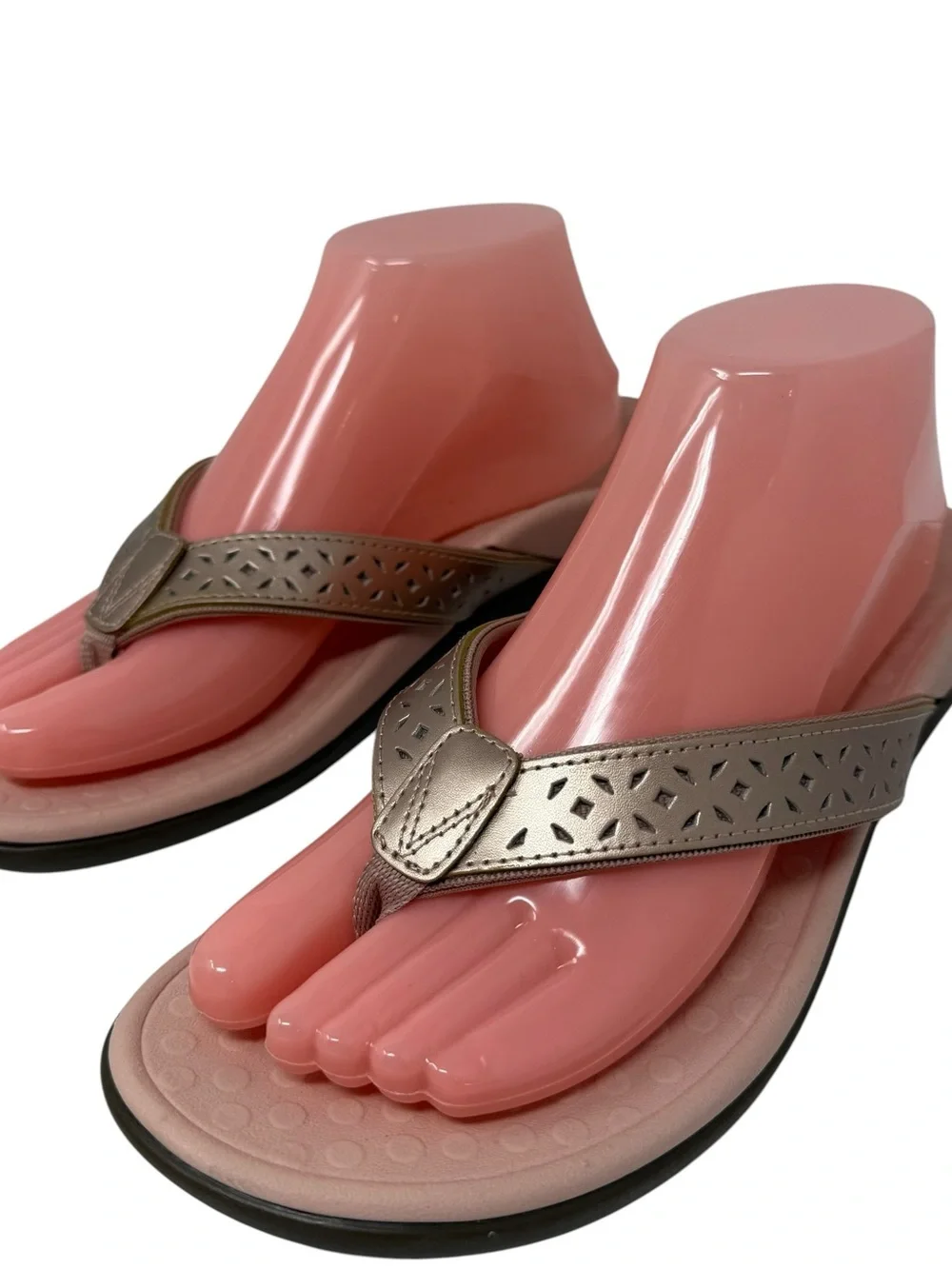 Vionic Tideperf Women’s Size 9 Flip Flop Sandals Rose Gold comfort shoes - Picture 6 of 8